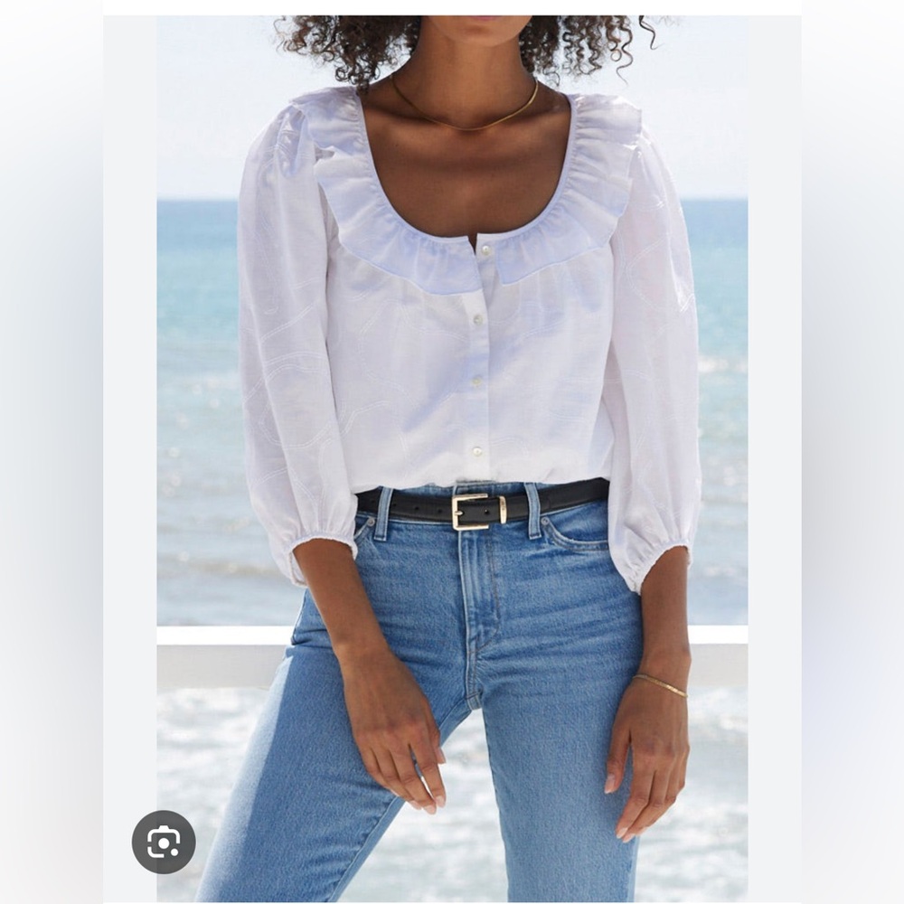 AYR the frill seeker White Blouse